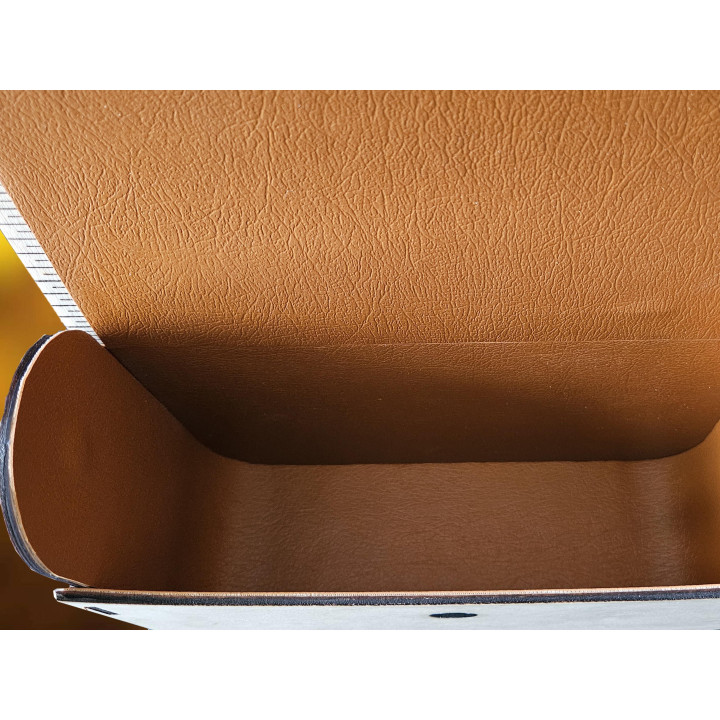 Sac à main en bois et simili cuir – Design artisanal, bandoulière réglable