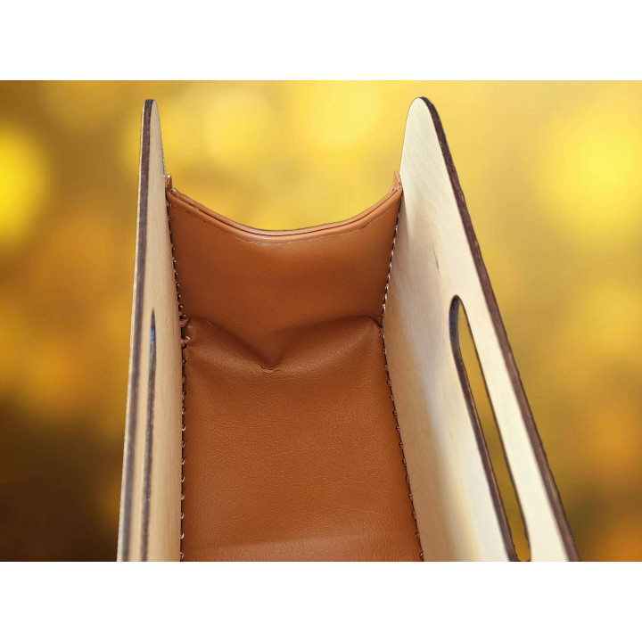 Sac à main en bois et simili cuir – Élégance naturelle et style épuré