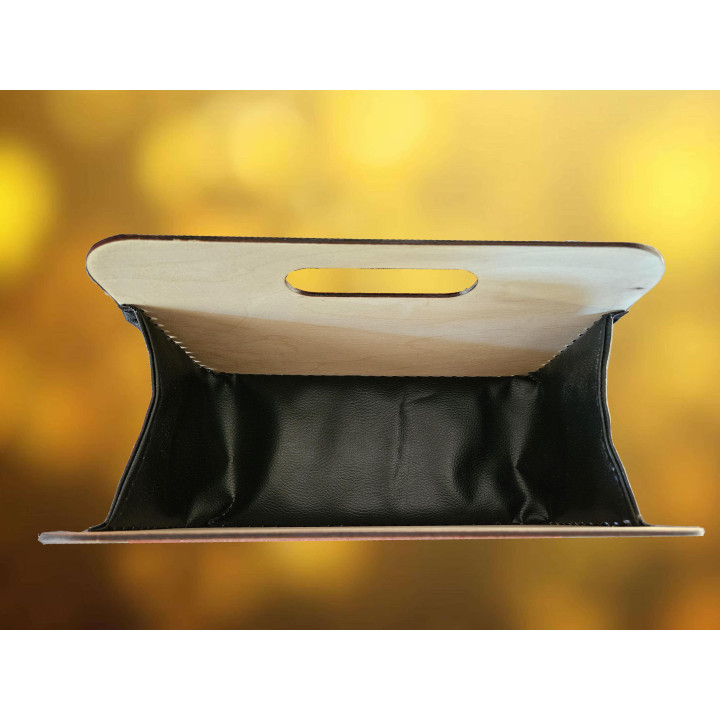 Sac à main en bois et simili cuir – Élégance naturelle et style épuré